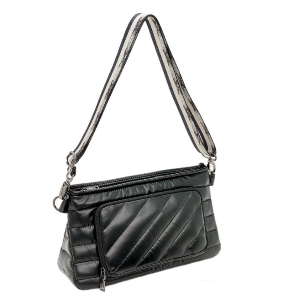 Think Royln Bank Street XL Crossbody Purse Black Pearl